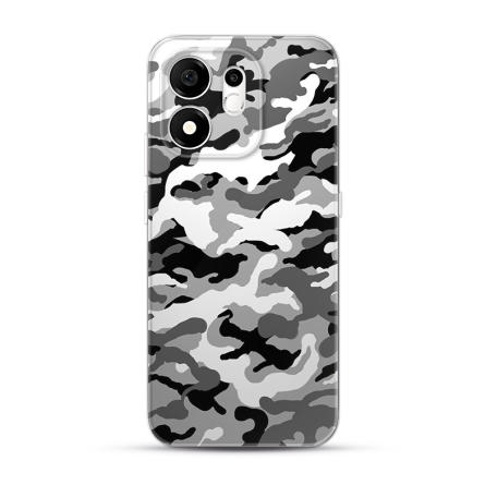 Silikonska Maskica za Honor 600 Smart - Camouflage - siva 269672