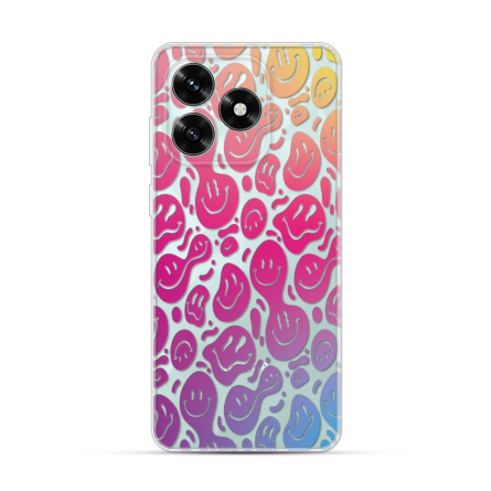 Silikonska Maskica za Honor X5c / X5c Plus - Colorful Smiley 269956