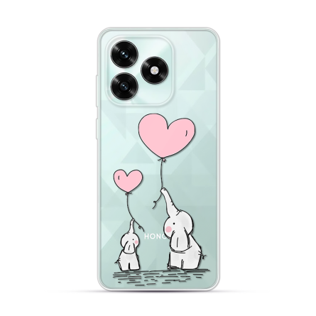 Silikonska Maskica za Honor X5c / X5c Plus - Elephant Heart 269984