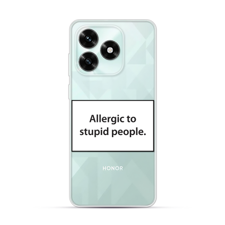 Silikonska Maskica za Honor X5c / X5c Plus - Allergic to Stupid People 270049