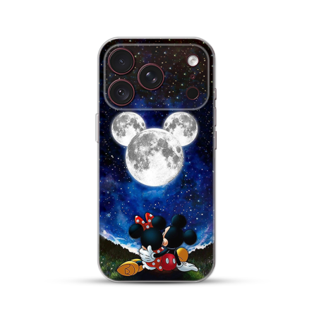 Silikonska Maskica za iPhone 18 Pro Max - Cartoon Moon 270096