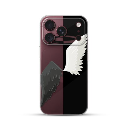 Silikonska Maskica za iPhone 18 Pro Max - Black & White 270114