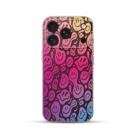 Silikonska Maskica za iPhone 18 Pro Max - Colorful Smiley 270125