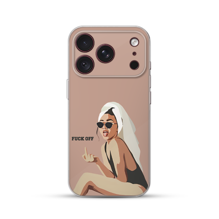 Silikonska Maskica za iPhone 18 Pro Max - F*** off 270141