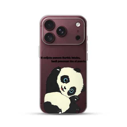 Silikonska Maskica za iPhone 18 Pro Max - Panda 270173