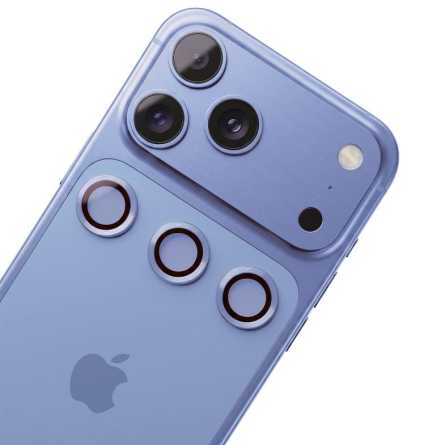 Zaštitno Staklo za Kameru za iPhone 18 Pro Max sa svijetlo plavim rubovima 270295