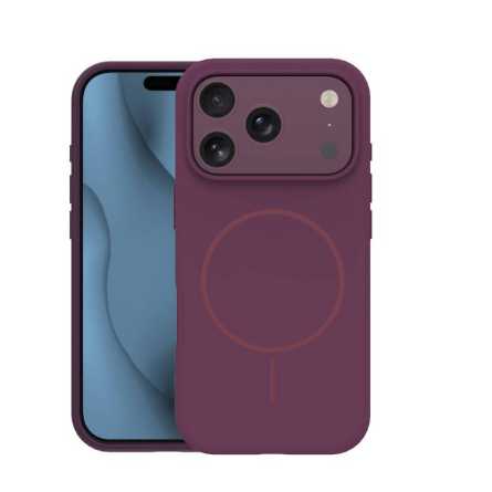 MagSafe Silikonska Thin maskica za iPhone 18 Pro Max / 17 Pro Max - Bordo 270301
