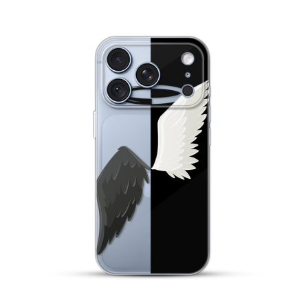 Silikonska Maskica za iPhone 18 Pro - Black & White 270446