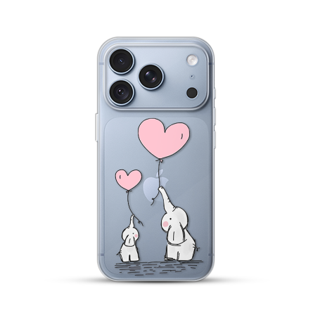 Silikonska Maskica za iPhone 18 Pro - Elephant Heart 270490