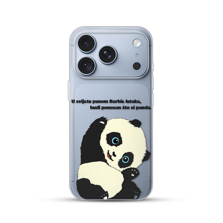 Silikonska Maskica za iPhone 18 Pro - Panda 270506