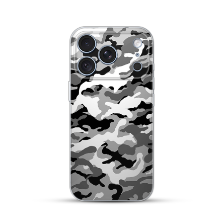 Silikonska Maskica za iPhone 18 Pro - Camouflage - siva 270538