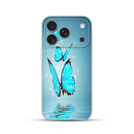 Silikonska Maskica za iPhone 18 Pro - Blue Butterfly 270544
