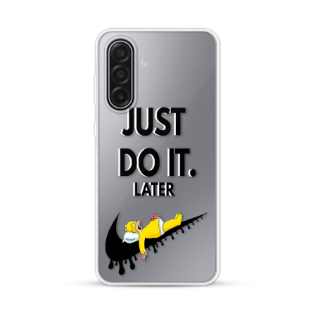 Silikonska Maskica za Samsung Galaxy A18 - Just Do It (Later) 271013