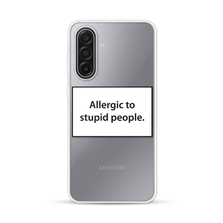 Silikonska Maskica za Samsung Galaxy A18 - Allergic to Stupid People 271138