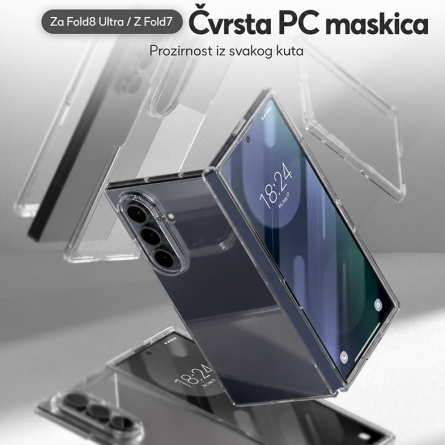  Mercury tvrda maskica za Samsung Galaxy Z Fold8 Ultra / Z Fold7 – Prozirna  272269