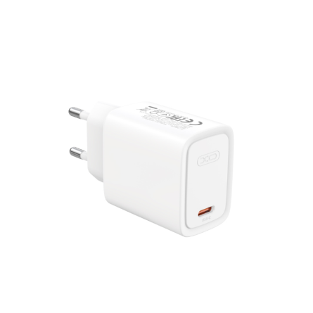 XO zidni punjač PD 30W Type-C + Type-C kabel – Bijeli 272336