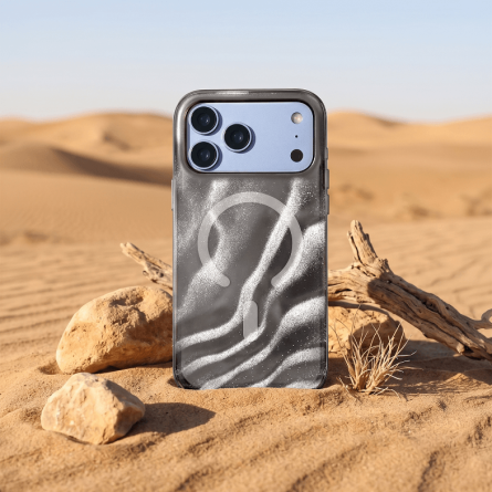 Desert MagSafe maskica za iPhone 18 Pro Max / 17 Pro Max – Srebrna 272353