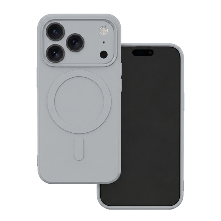 MagSafe Mekana Silikonska maskica za iPhone 18 Pro / 17 Pro - Siva 272401