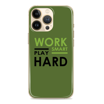 Silikonska maskica za mobitel - "Work Smart, Play Hard" - Q-06 239551