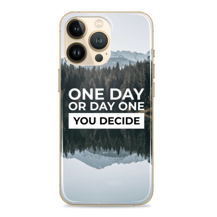 Silikonska maskica za mobitel - "One day or Day one" - Q-16 239516