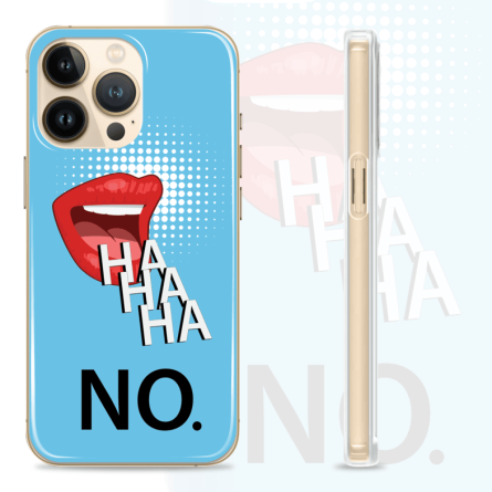 Silikonska maskica za mobitel - "Ha Ha Ha, No" - Q-33 239468