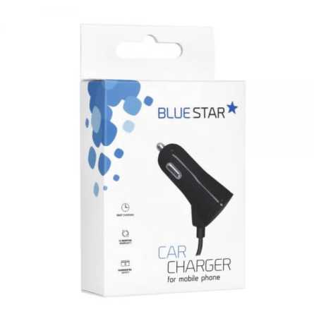 Blue Star USB Autopunjač s microUSB kabelom 43677