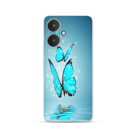 Silikonska Maskica za Xiaomi Redmi 13C 5G - Blue Butterfly 264289
