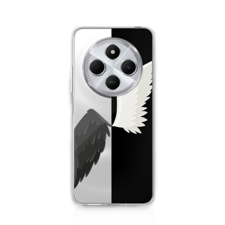 Silikonska Maskica za Redmi 14C / Redmi A4 / Poco C75 - Black & White 244406