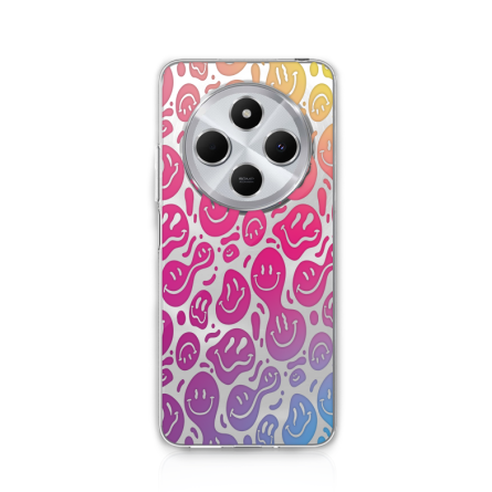 Silikonska Maskica za Redmi 14C / Redmi A4 / Poco C75 - Colorful Smiley 244411