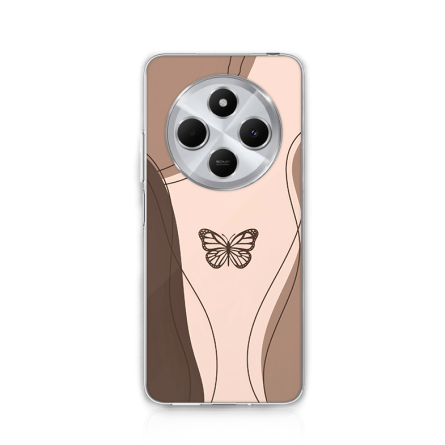Silikonska Maskica za Redmi 14C / Redmi A4 / Poco C75 - Butterfly Line 244447