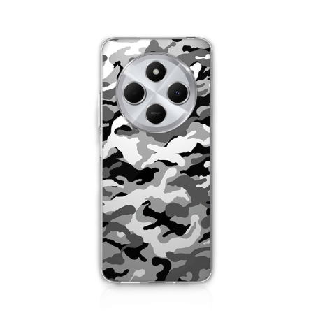 Silikonska Maskica za Xiaomi Redmi 14C - Camouflage - siva 244451