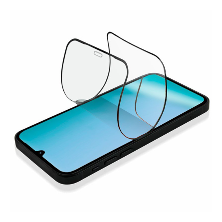 Zaštitno Staklo za ekran za Samsung Galaxy A24 (3D Keramičko Staklo) - (Prozirno sa crnim rubovima) 260165