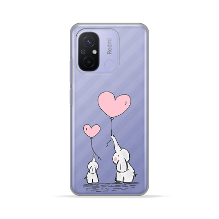 Silikonska Maskica za Redmi 12C / Redmi 11A / Poco C55 - Elephant Heart 233353