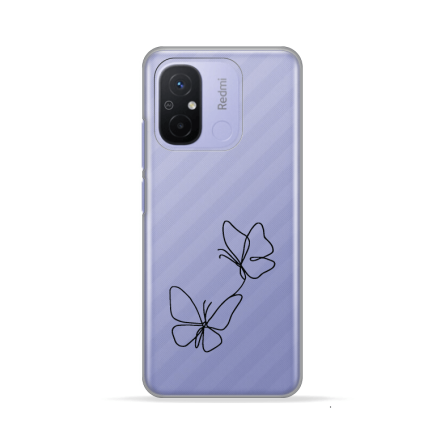 Silikonska Maskica za Redmi 12C / Redmi 11A / Poco C55 - Leptiri - LA-26 233409