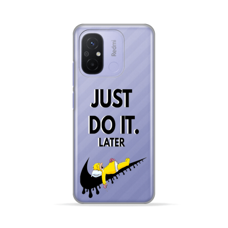 Silikonska Maskica za Redmi 12C / Redmi 11A / Poco C55 - Just Do It (Later) 243353
