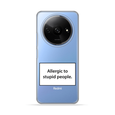 Silikonska Maskica za Redmi A3 - Allergic to Stupid People 233189