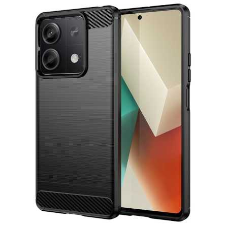 Silikonska Carbon Maskica za Redmi note 13 Pro (5G) - Crna 231407