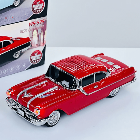 Retro Autić bluetooth zvučnik - Crveni 256984