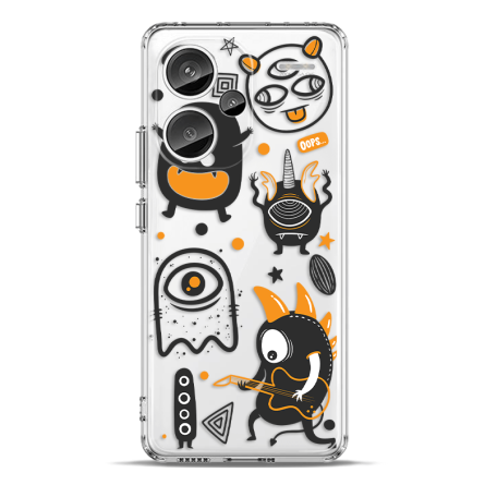 Silikonska Maskica za Redmi Note 13 Pro Plus - Doodle Yellow 234596