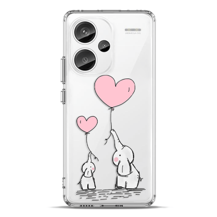 Silikonska Maskica za Redmi Note 13 Pro Plus - Elephant Heart 234612