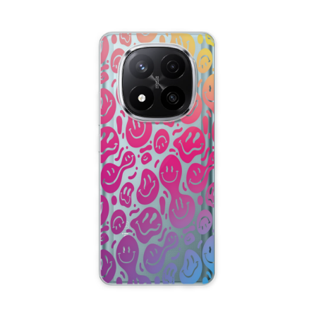 Silikonska Maskica za Redmi Note 14 Pro Plus - Colorful Smiley 247687