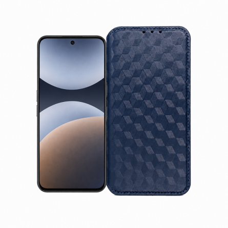 Cubic Book Preklopna Maskica za Xiaomi Redmi Note 15 Pro 4G - Tamno plava 266400