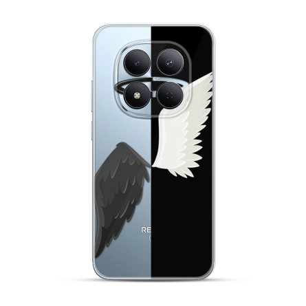Silikonska Maskica za Redmi Note 15 Pro 4G - Black & White 267147