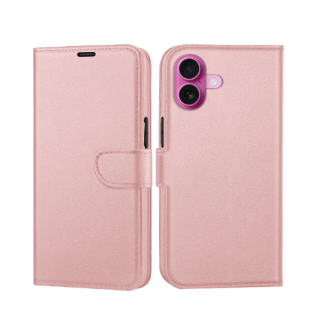 Preklopna maskica za iPhone 16 - Rose Gold 239747