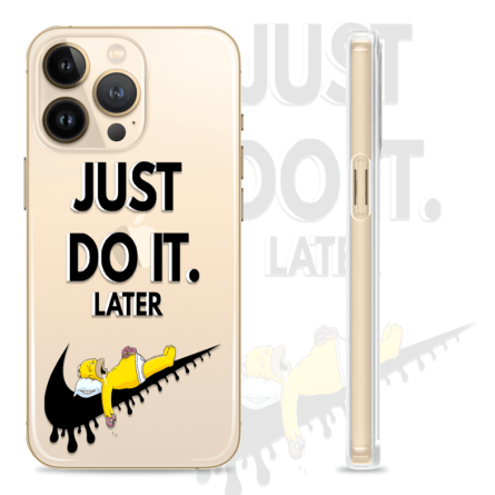 Silikonska maskica za mobitel - "Just do it, later" - S1039 242487