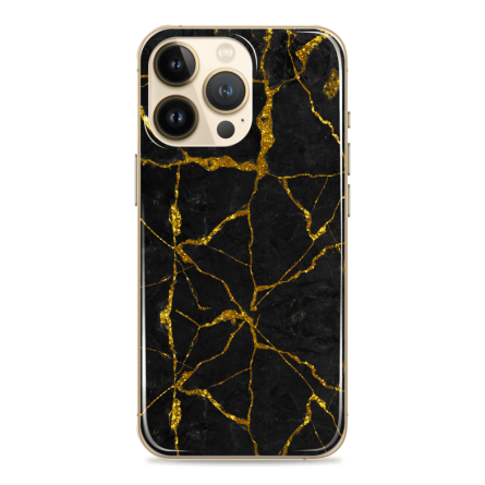 Silikonska Maskica za mobitel - Crno zlatni marble - S113 239094