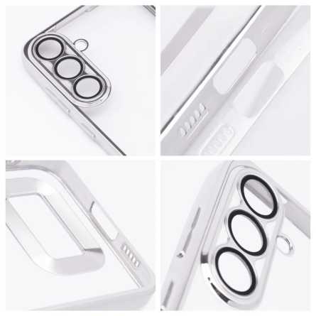 Kromirana prozirna maskica za Samsung Galaxy S24 FE - Srebrna 245280