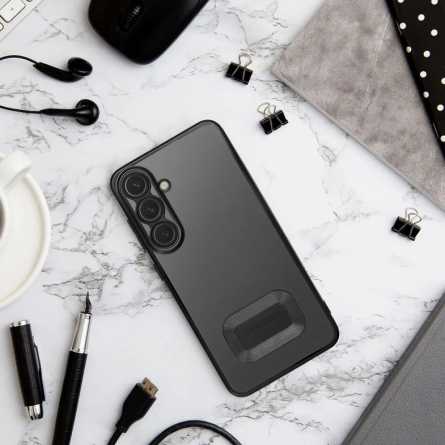 Kromirana prozirna maskica za Samsung Galaxy A36 - Crna 245786