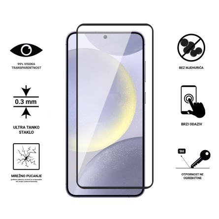 Zaštitno Staklo za ekran za Samsung Galaxy A36 (3D) - (Prozirno sa crnim rubovima) 248491
