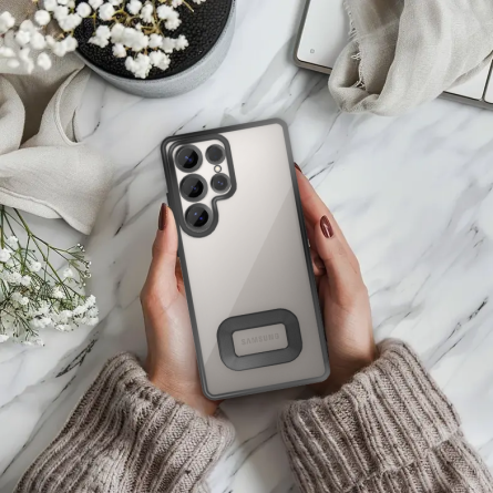Kromirana prozirna maskica za Samsung Galaxy S25 Ultra - Crna 247178